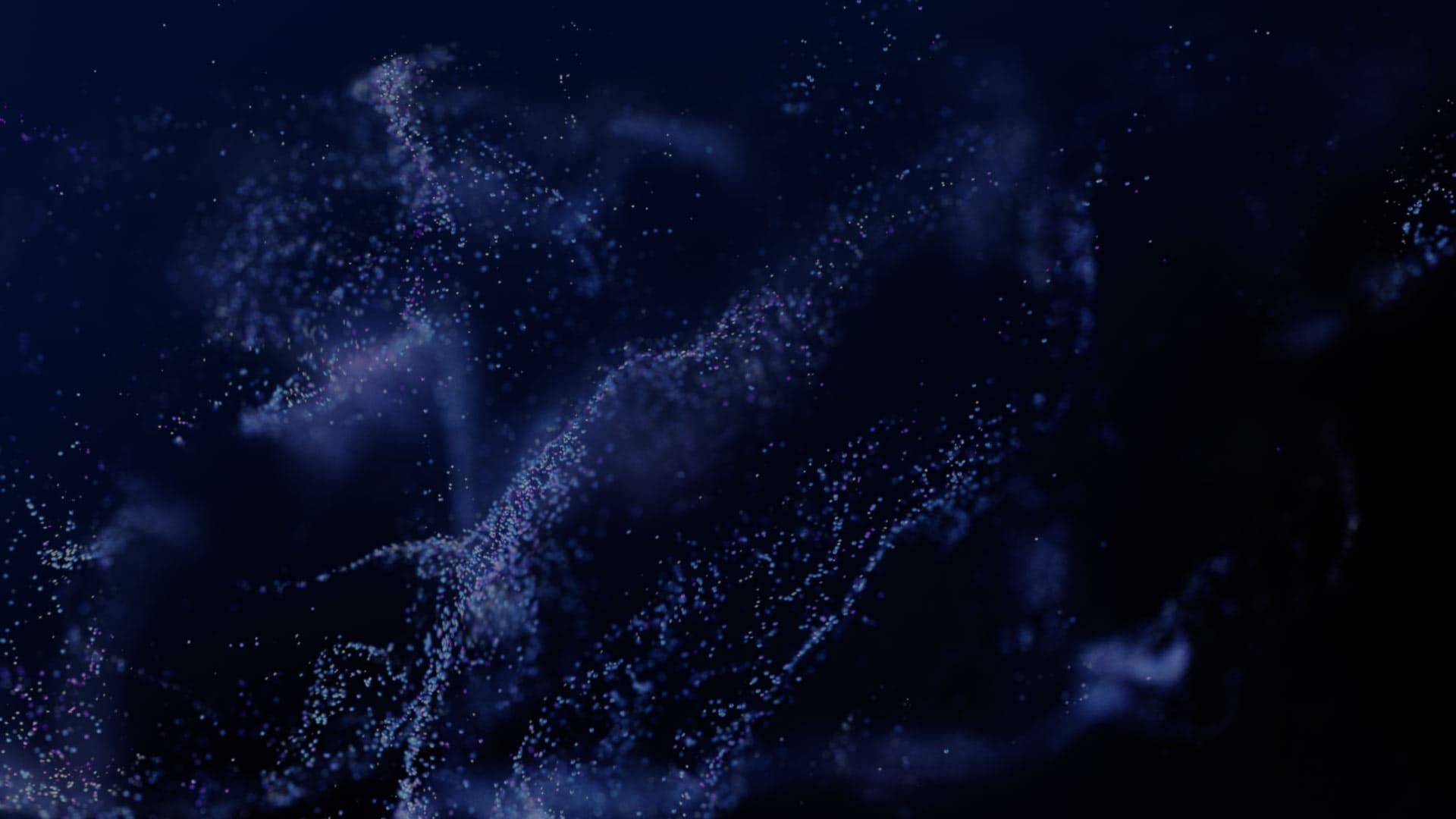 Abstract blue particles background